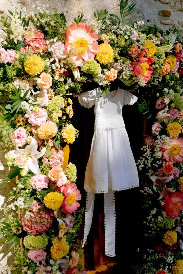 Ideas Decorative Girl Baptism Theme Beautiful Colorful Flowers