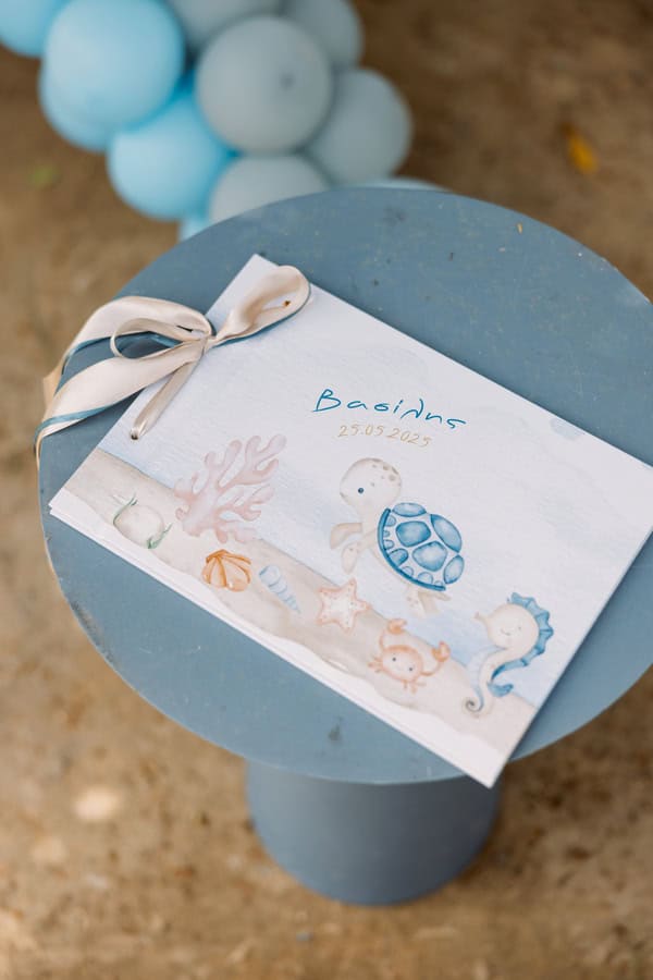 Baptism Boy Inspired By The Magic Of The Sea