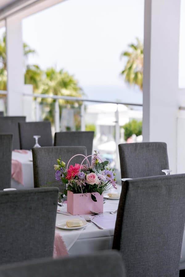 Baptism Flowers Romantic Details