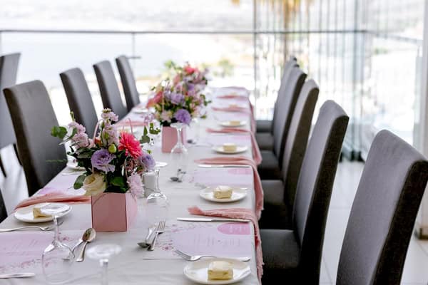 Baptism Flowers Romantic Details
