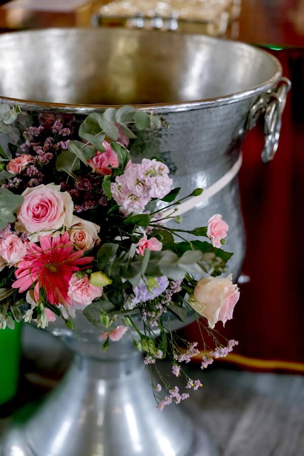 Baptism Flowers Romantic Details