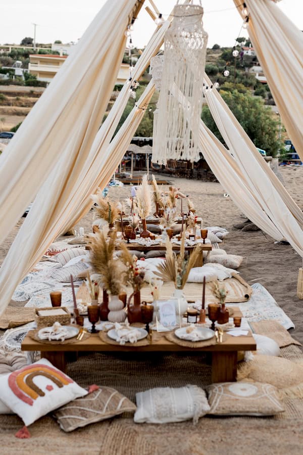 Ideas Boho Rainbow Baptism Earthy Tones Natural Textures