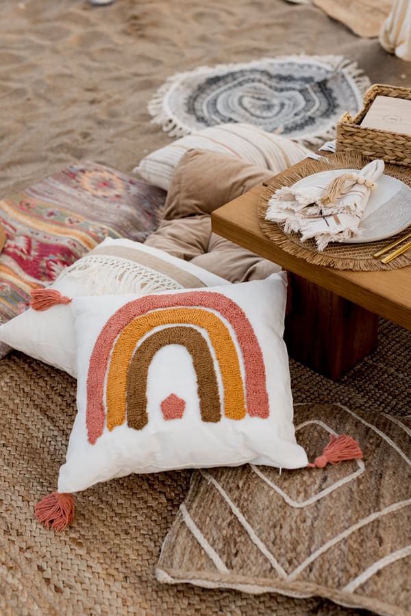 Ideas Boho Rainbow Baptism Earthy Tones Natural Textures