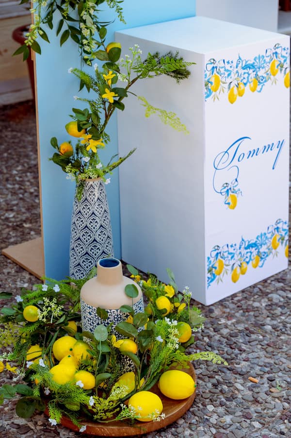 Ideas For Baptism Boy With Lemon Theme