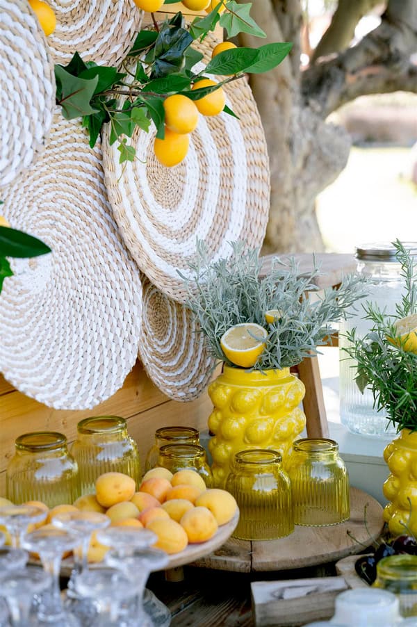 Ideas For Summer Baptism With Rustic Mediterranean Style And Beautiful Flowers