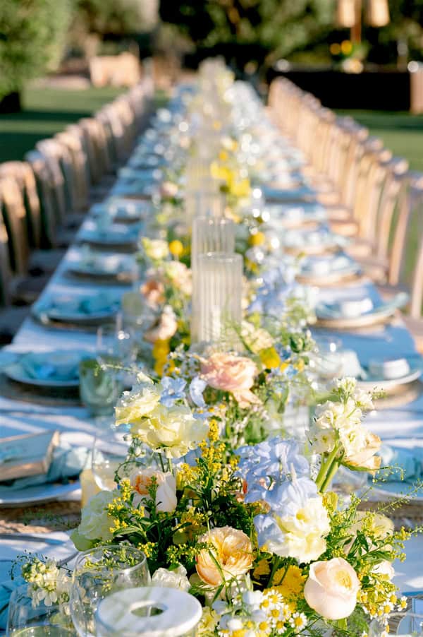 Ideas For Summer Baptism With Rustic Mediterranean Style And Beautiful Flowers