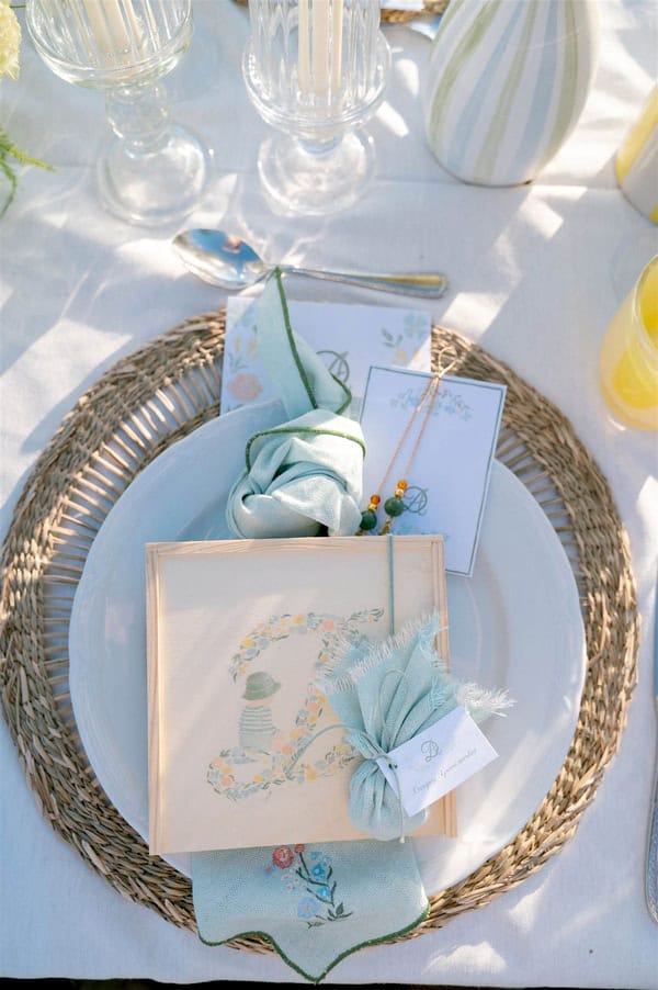 Ideas For Summer Baptism With Rustic Mediterranean Style And Beautiful Flowers