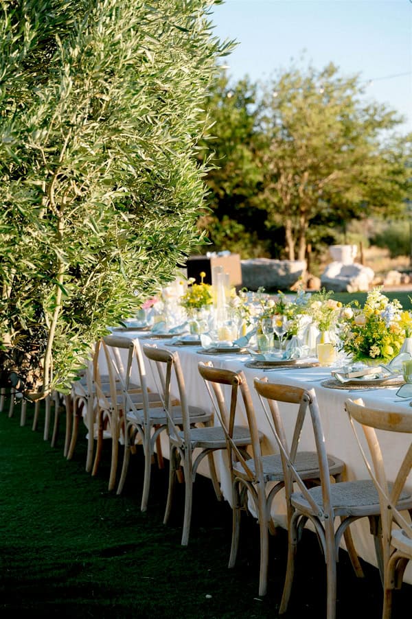 Ideas For Summer Baptism With Rustic Mediterranean Style And Beautiful Flowers