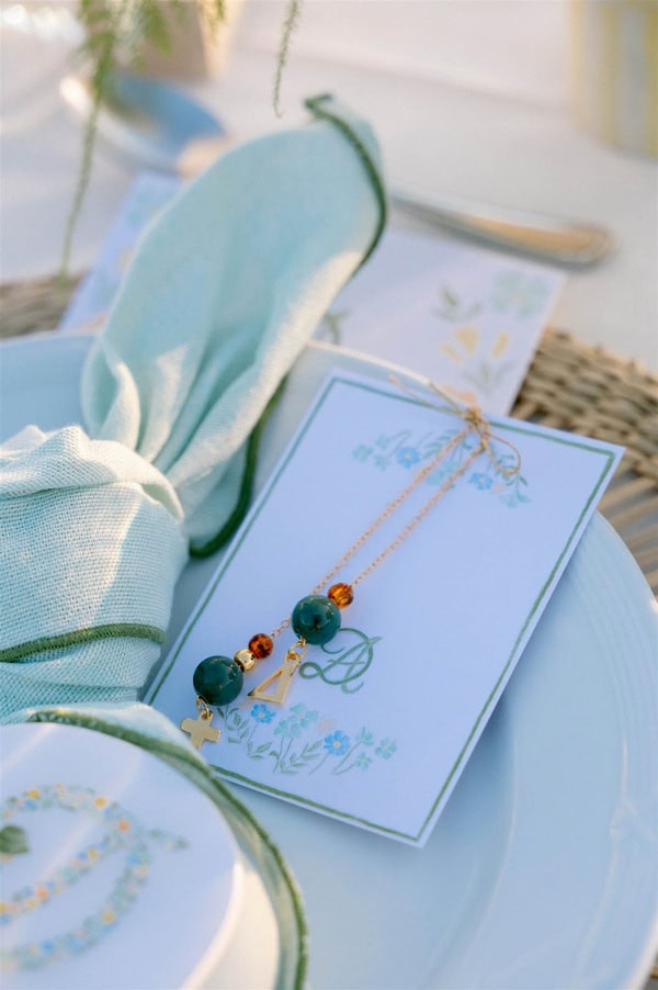Ideas For Summer Baptism With Rustic Mediterranean Style And Beautiful Flowers