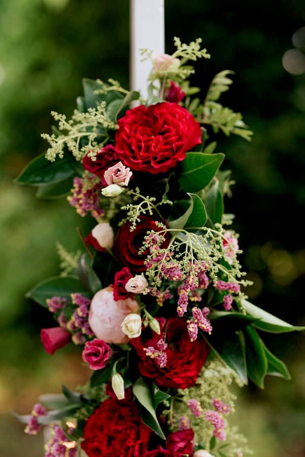 Ideas For Baptism In Red And Pink Tones