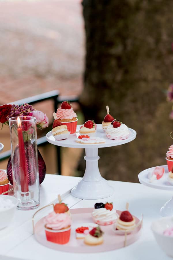 Ideas For Baptism In Red And Pink Tones