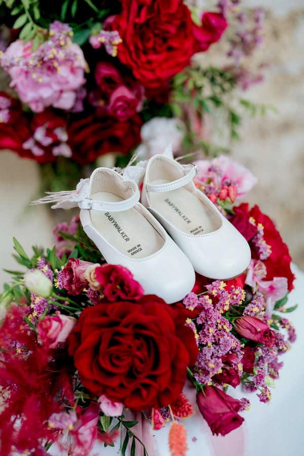Ideas For Baptism In Red And Pink Tones