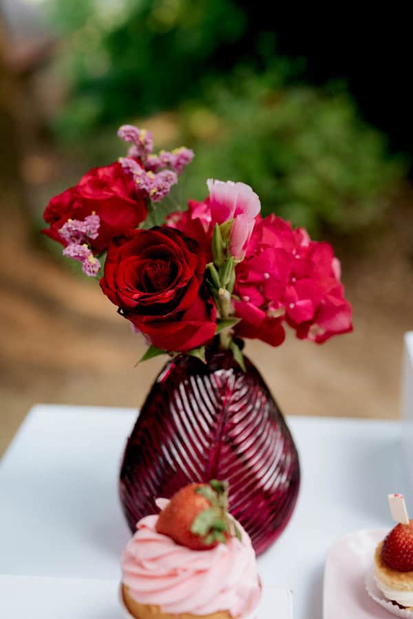 Ideas For Baptism In Red And Pink Tones