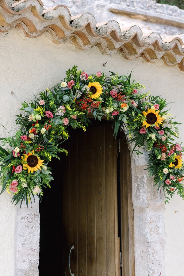 Ideas For Girl Baptism Decoration With Mushrooms And Sunflowers