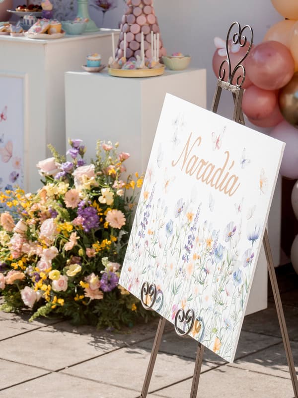 Ideas For Girly Baptism With Pastel Colors And Flowers