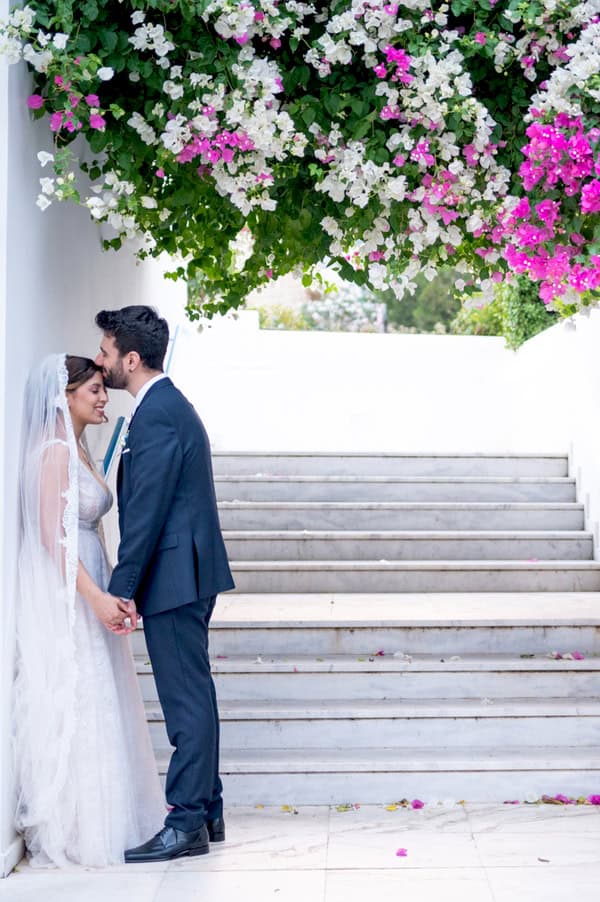 Romantic Summer Wedding With White And Blue Details