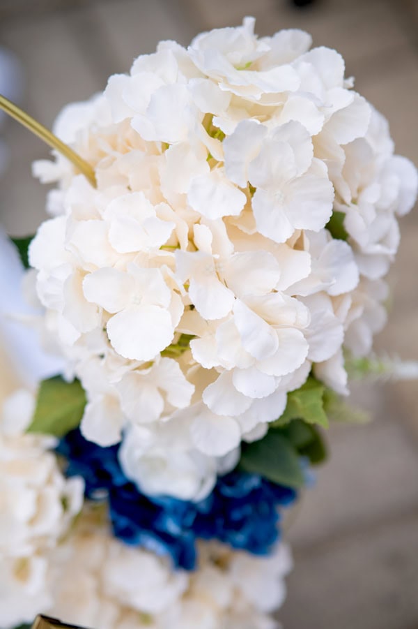 Romantic Summer Wedding With White And Blue Details
