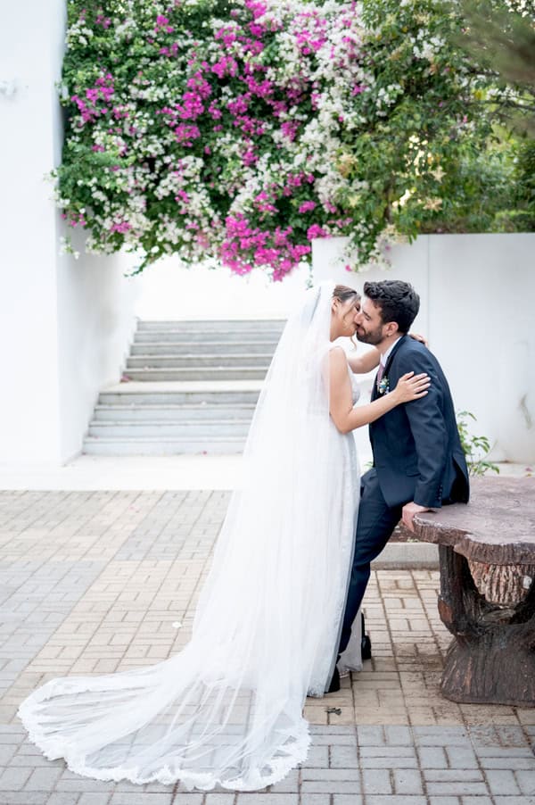 Romantic Summer Wedding With White And Blue Details