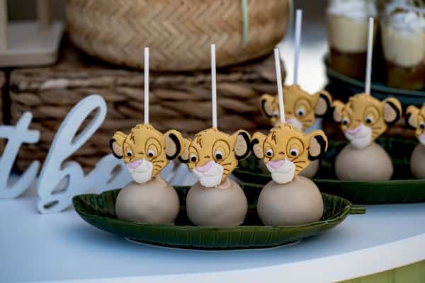 Tropical Boy Baptism Green Shades The Lion King Theme