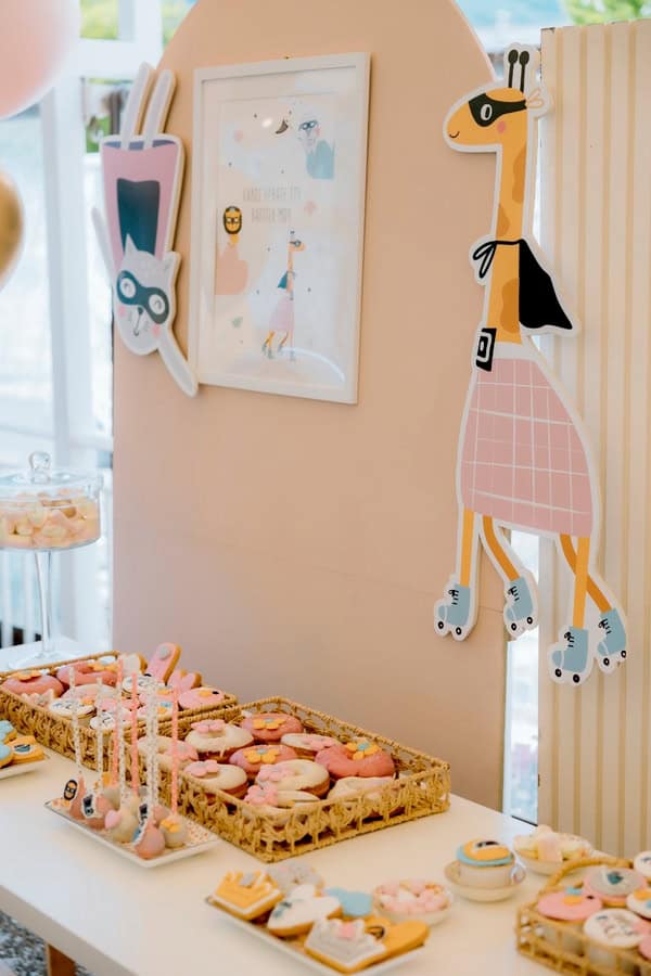 Decoration Ideas Girls Baptism Super Girl Power Theme