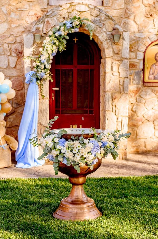 Decorative Ideas Boy Baptism Teddy Bear Theme