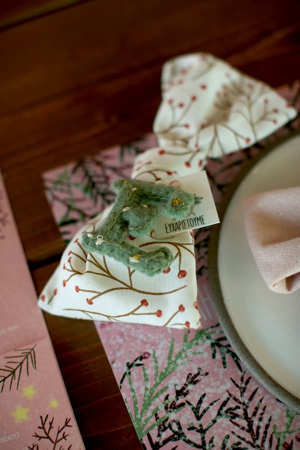 Festive Winter Baptism Decoration