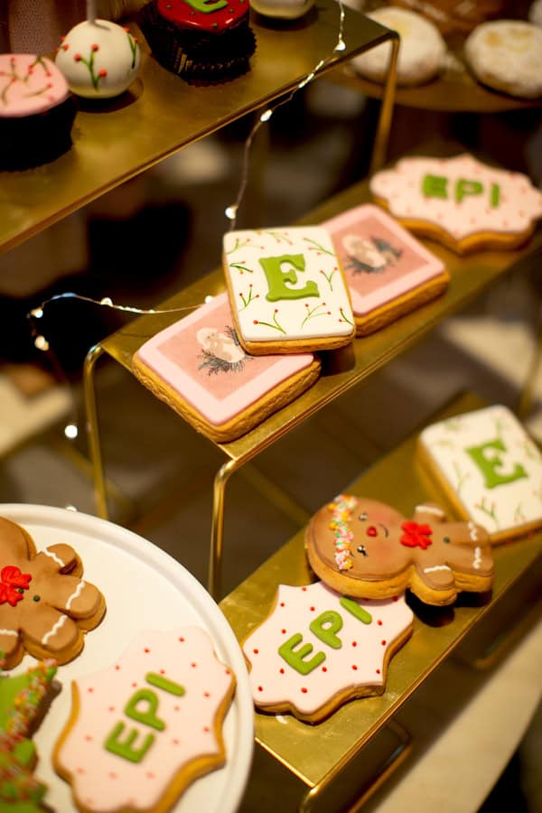 Festive Winter Baptism Decoration