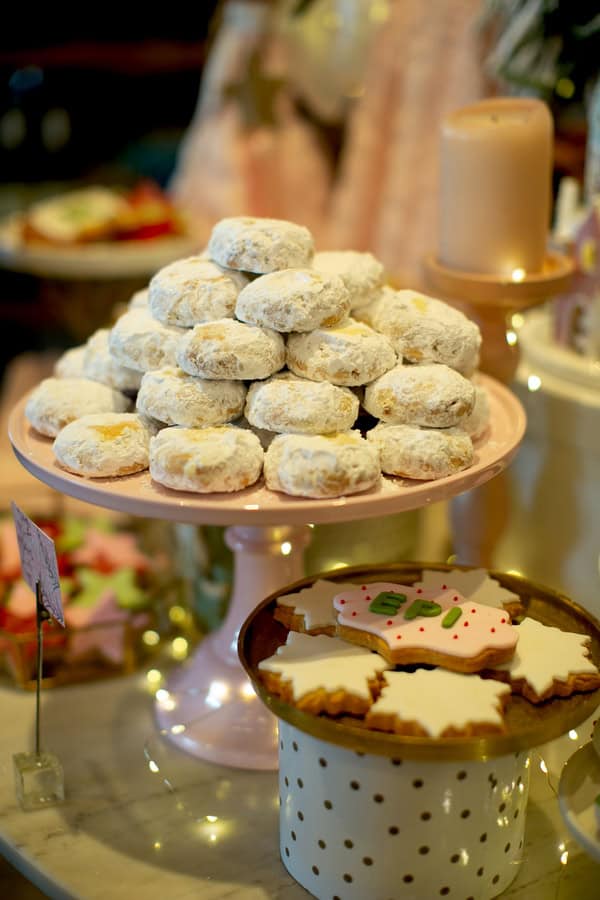 Festive Winter Baptism Decoration