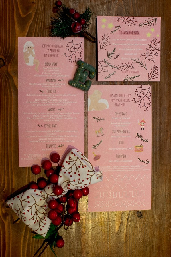 Festive Winter Baptism Decoration