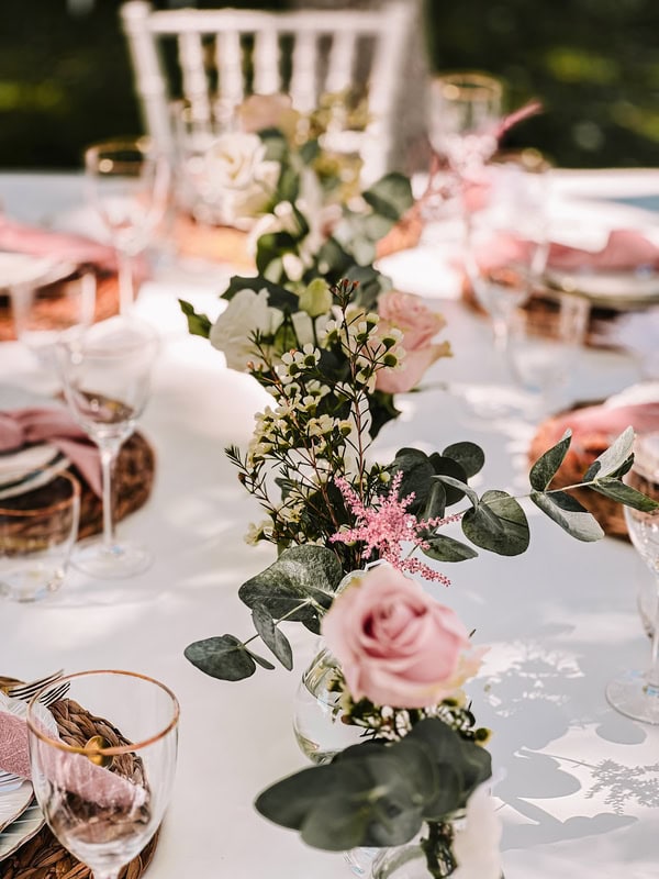 Ideas For Baptism Rose And Bow Theme Pink Shades