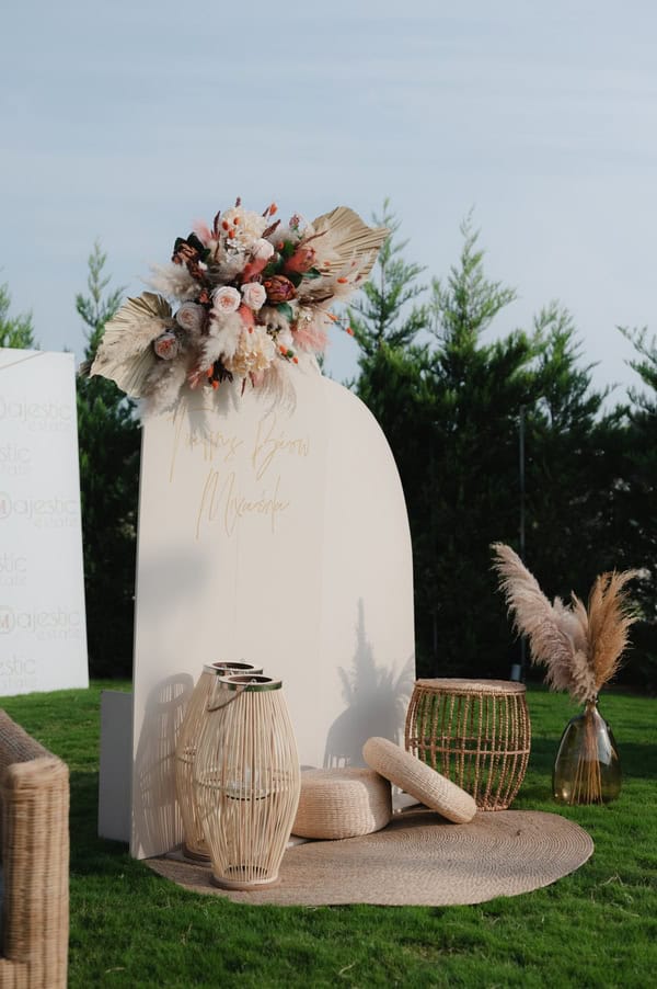 Ideas For Boho Chic Decoration Wedding Baptism Earthy Tones Pampas Grass