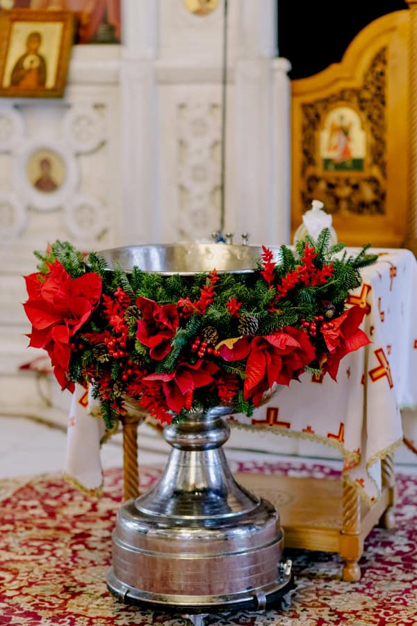 Winter Baptism Christmas Decorations Beautiful Details