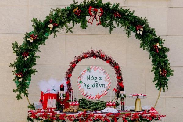 Winter Baptism Christmas Decorations Beautiful Details