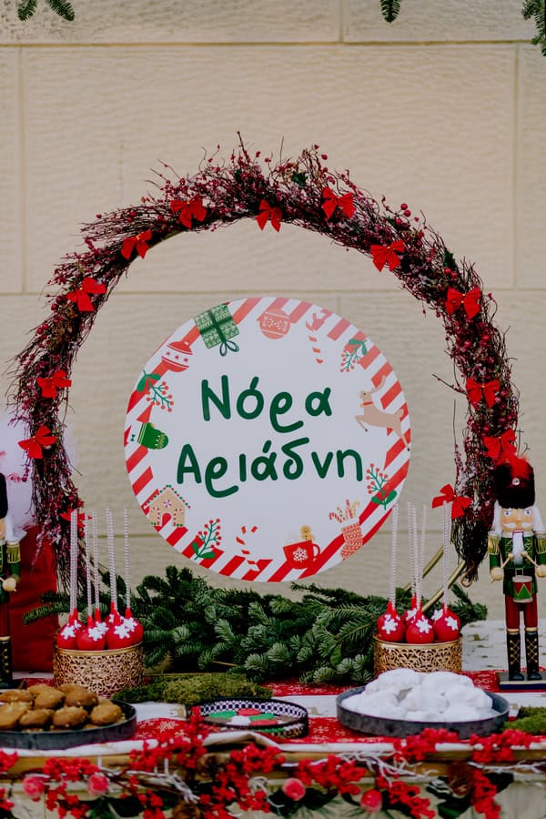 Winter Baptism Christmas Decorations Beautiful Details