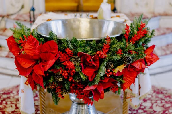 Winter Baptism Christmas Decorations Beautiful Details