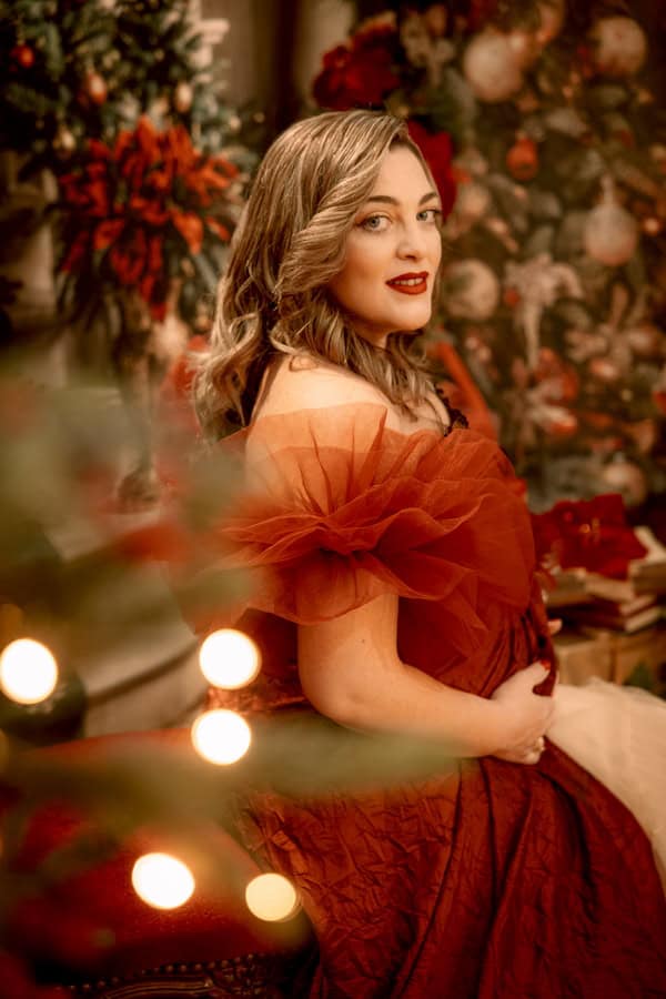 Christmas Maternity Photoshoot Fairytale