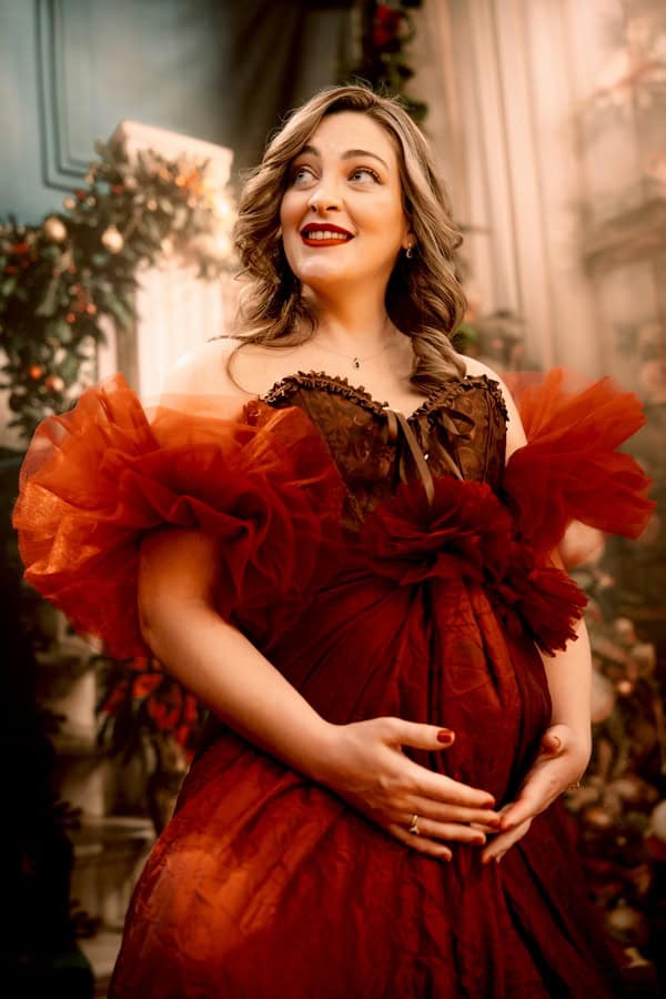 Christmas Maternity Photoshoot Fairytale