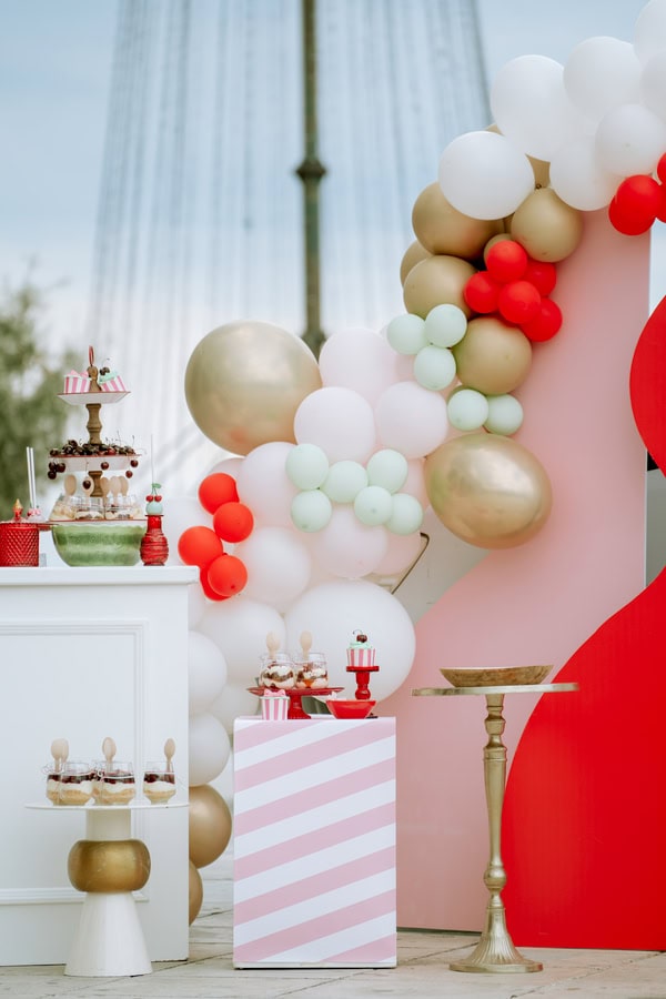 Cute Modern Decoration Ideas Cherry Theme Baptism