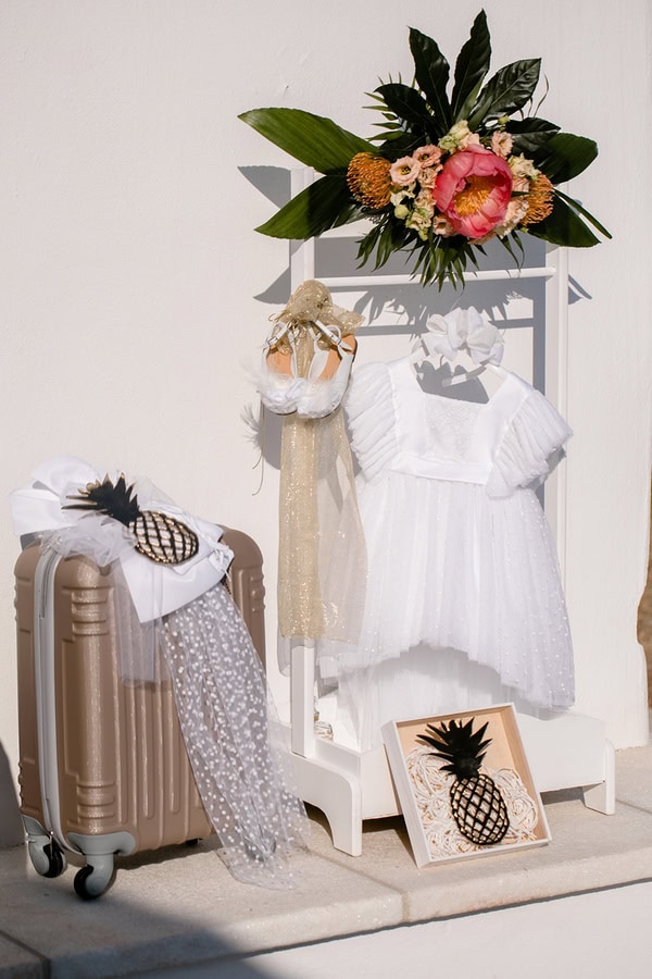Decoration Ideas Girls Christening Naxos Boho Tropical Details