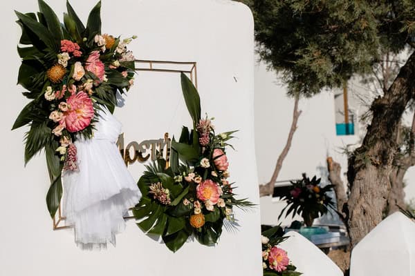 Decoration Ideas Girls Christening Naxos Boho Tropical Details