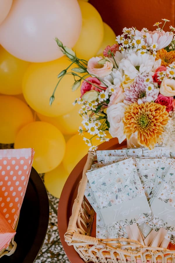 Groovy Daisy Themed Baptism Boho Ideas