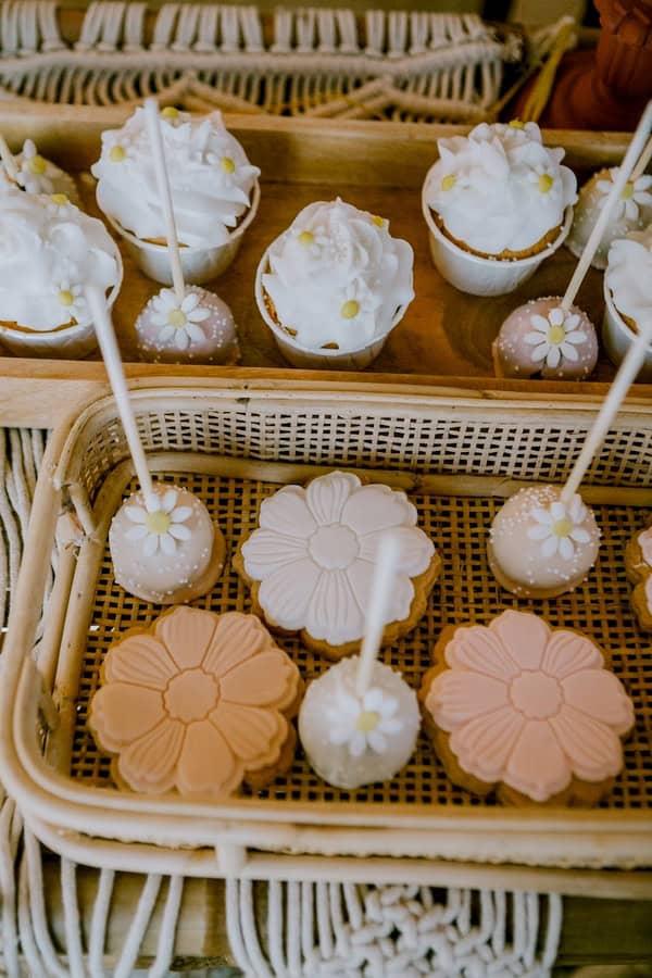 Groovy Daisy Themed Baptism Boho Ideas