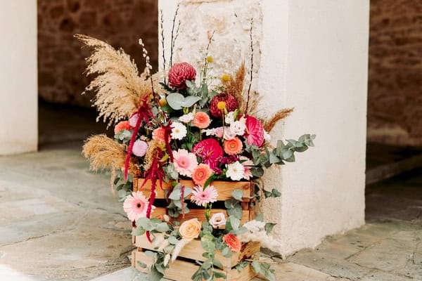 Ideas For A Boho Autumn Baptism With Colorful Floral Details