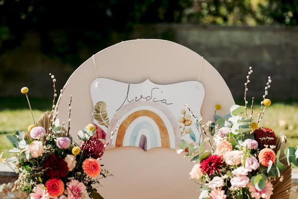 Ideas For A Boho Autumn Baptism With Colorful Floral Details