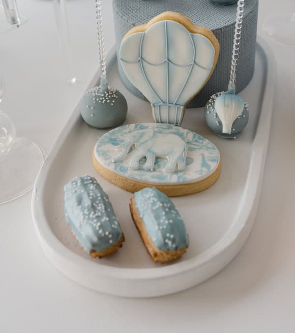 Ideas For A Dior Inspired Baptism With Baby Blue Details