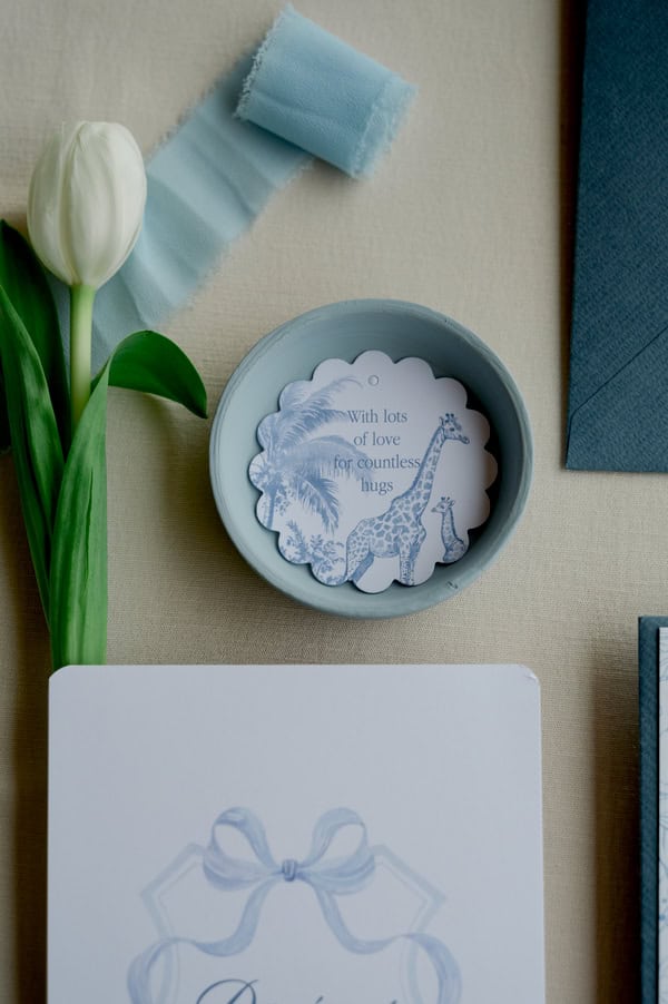 Ideas For A Dior Inspired Baptism With Baby Blue Details