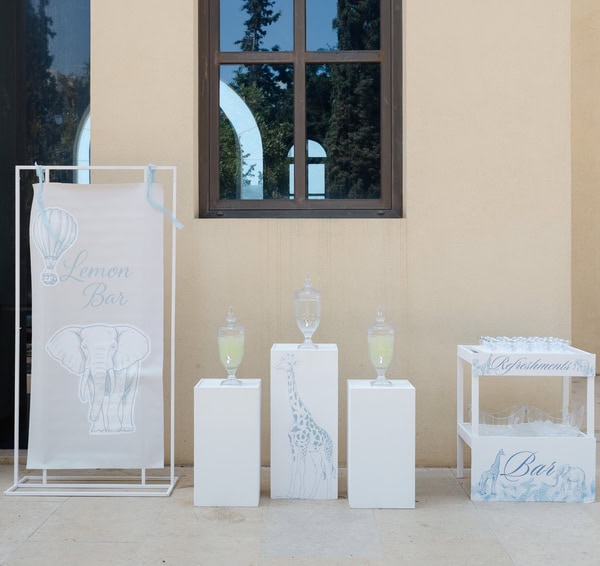 Ideas For A Dior Inspired Baptism With Baby Blue Details