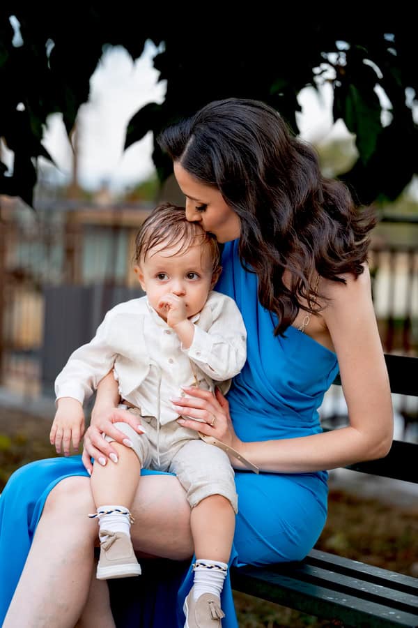 Summer Baptism Blue Gold Details