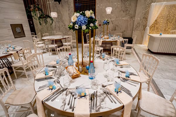 Summer Baptism Blue Gold Details