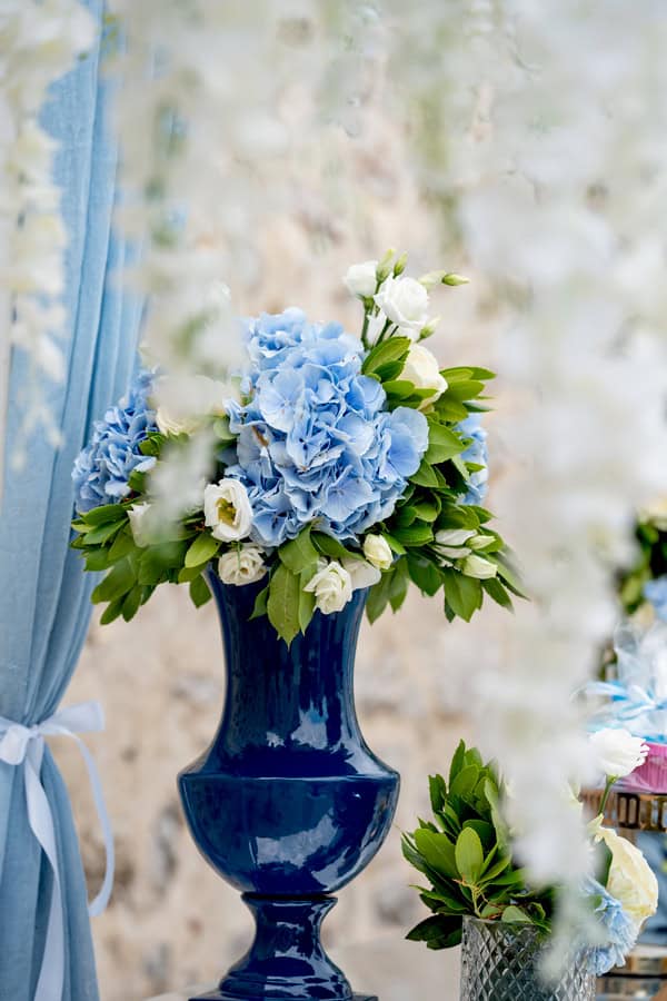 Summer Baptism Blue Gold Details